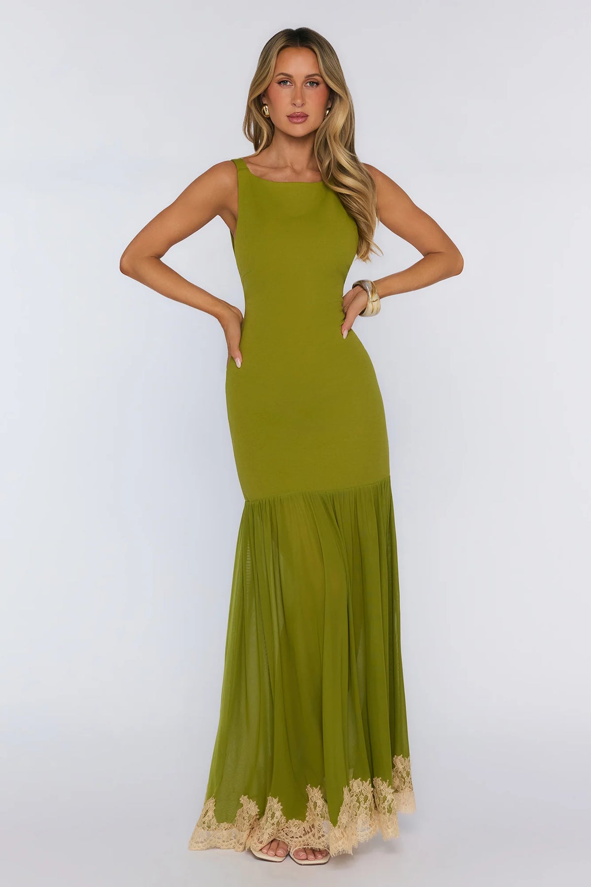 Next Level Energy Maxi Dress Olive