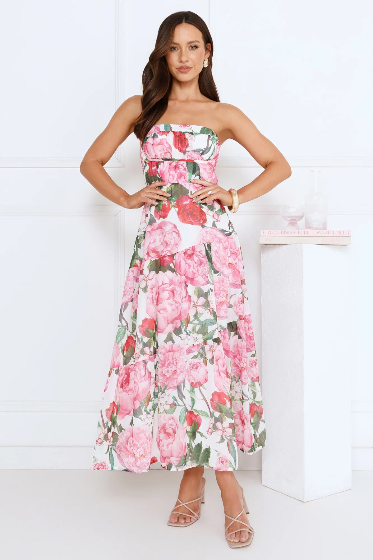 Daydream Luxe Strapless Maxi Dress Pink