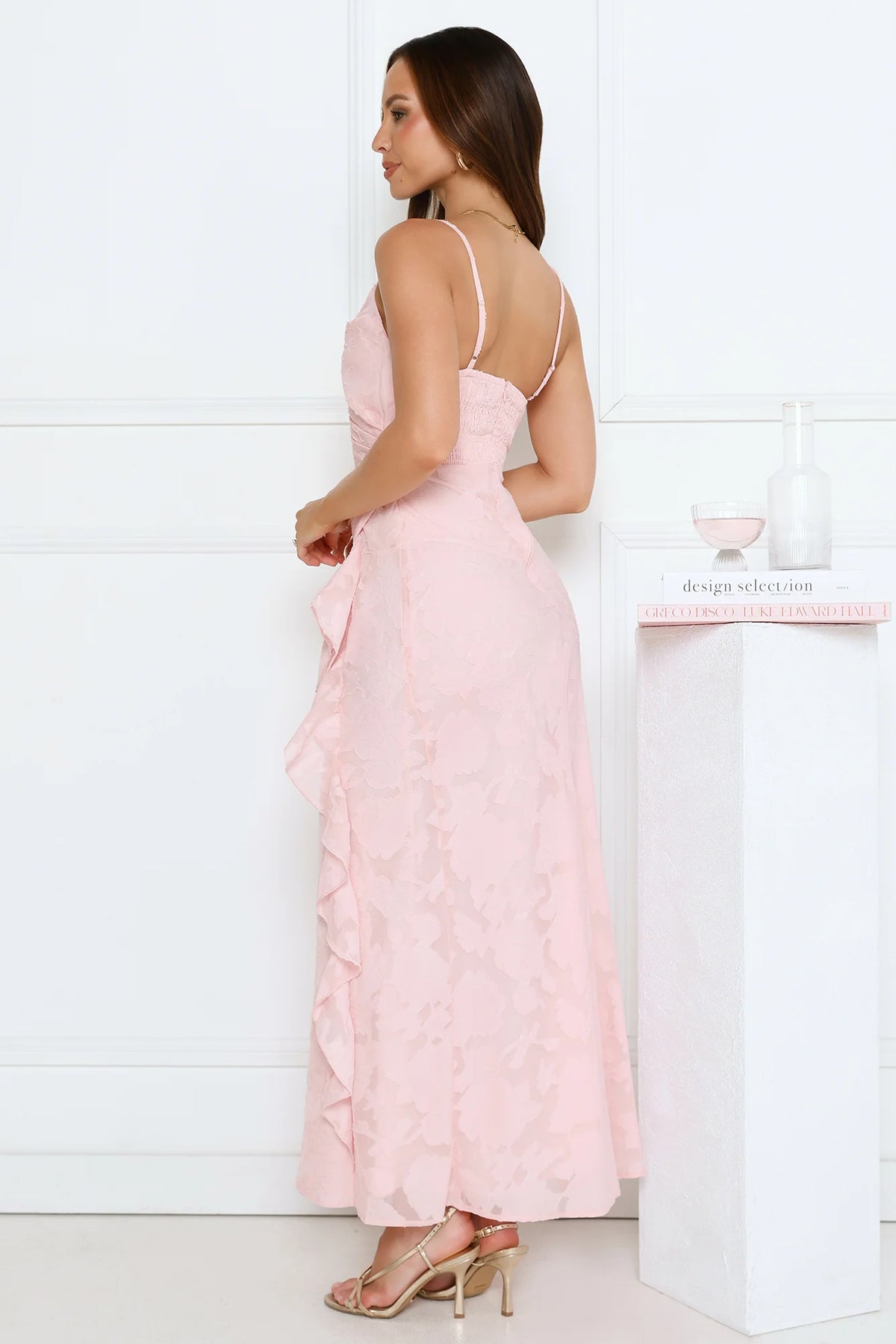 Fresh Rosebud Maxi Dress Pink