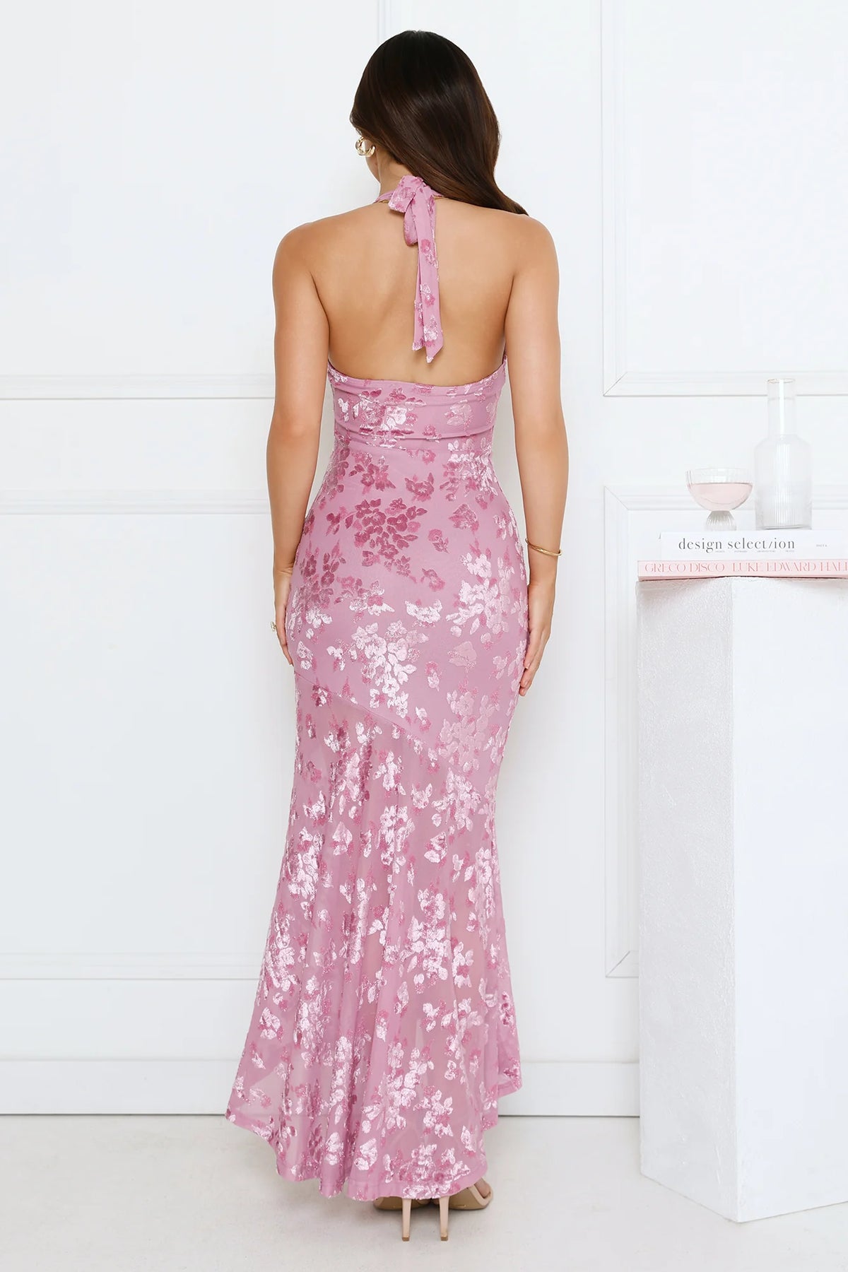 Soft Serenade Halter Maxi Dress Lilac