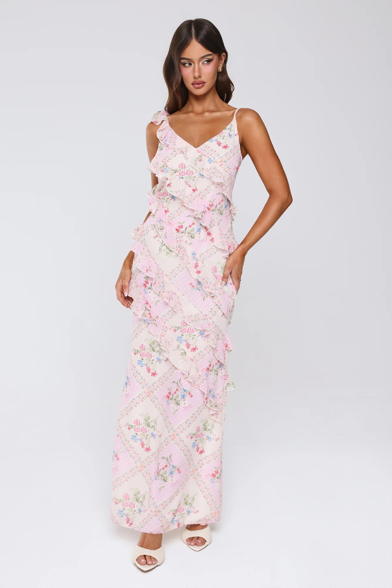 Summer Pastures Maxi Dress Pink