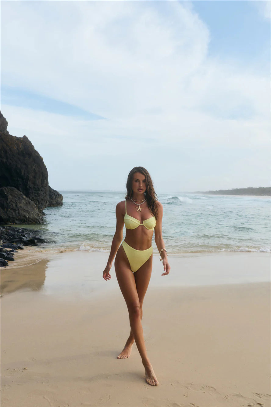 Island Aura Swim Bottom Yellow