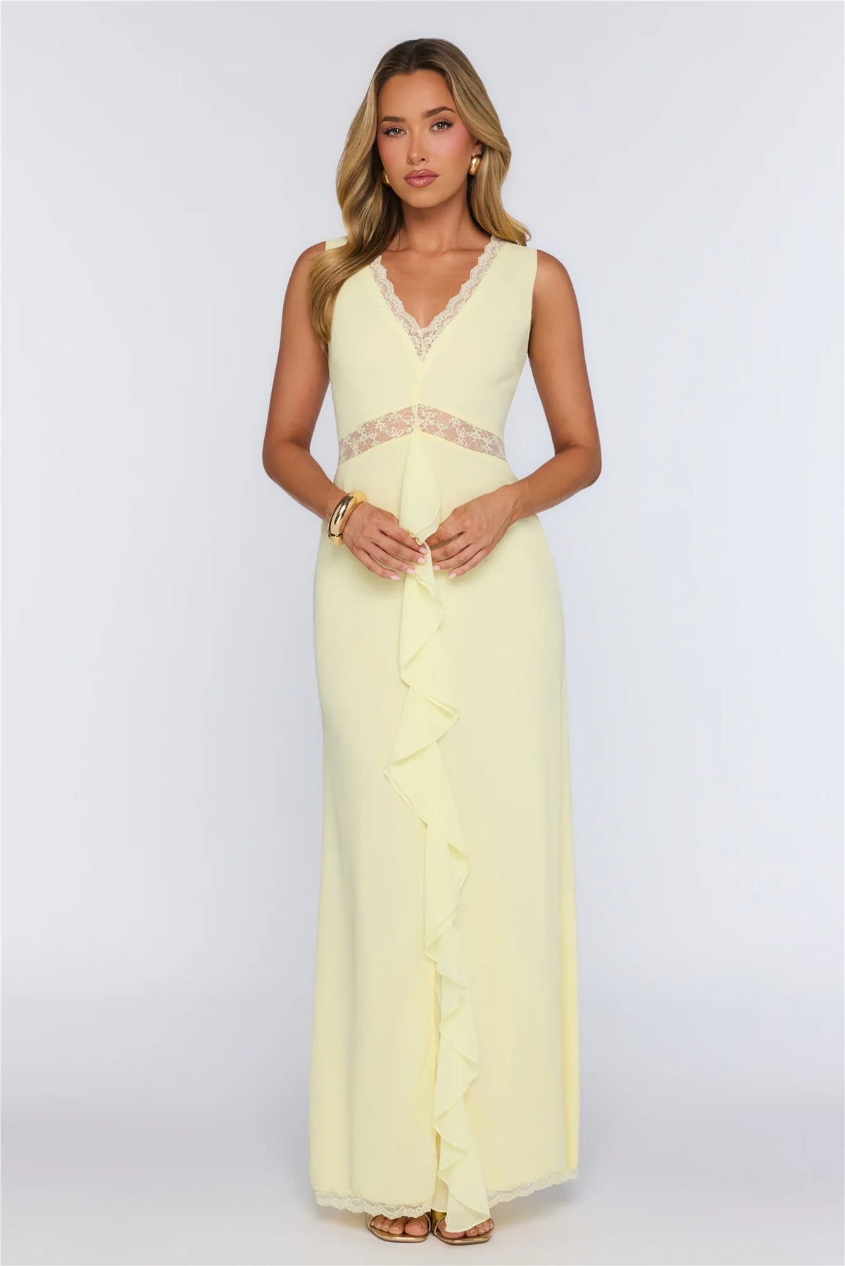 Emotional Elegance Maxi Dress Yellow