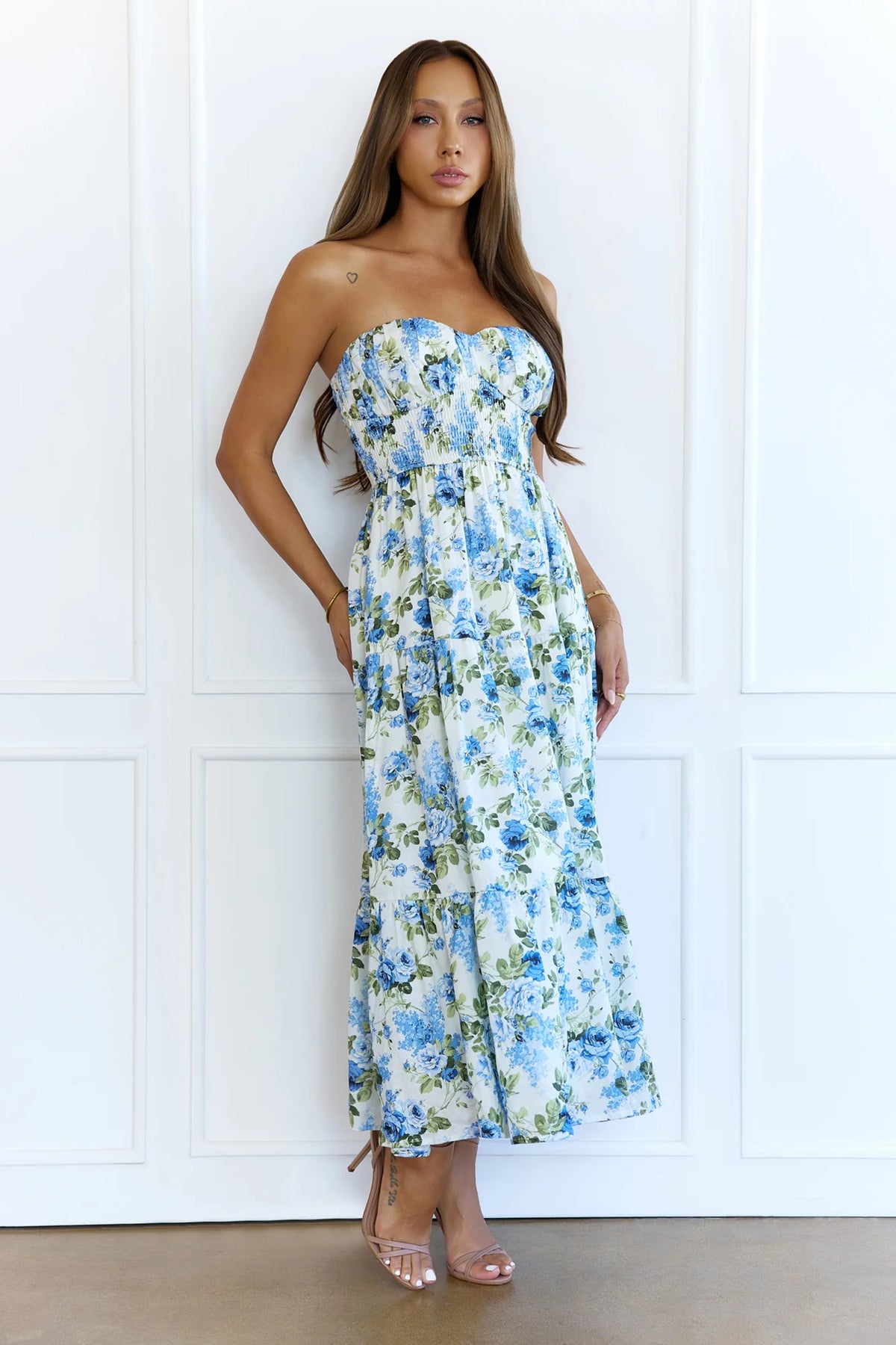 Styled For You Midi Dress Blue