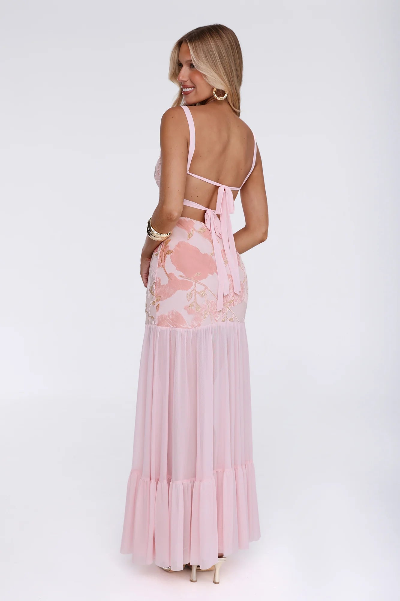 Sunlit Sonata Maxi Dress Pink