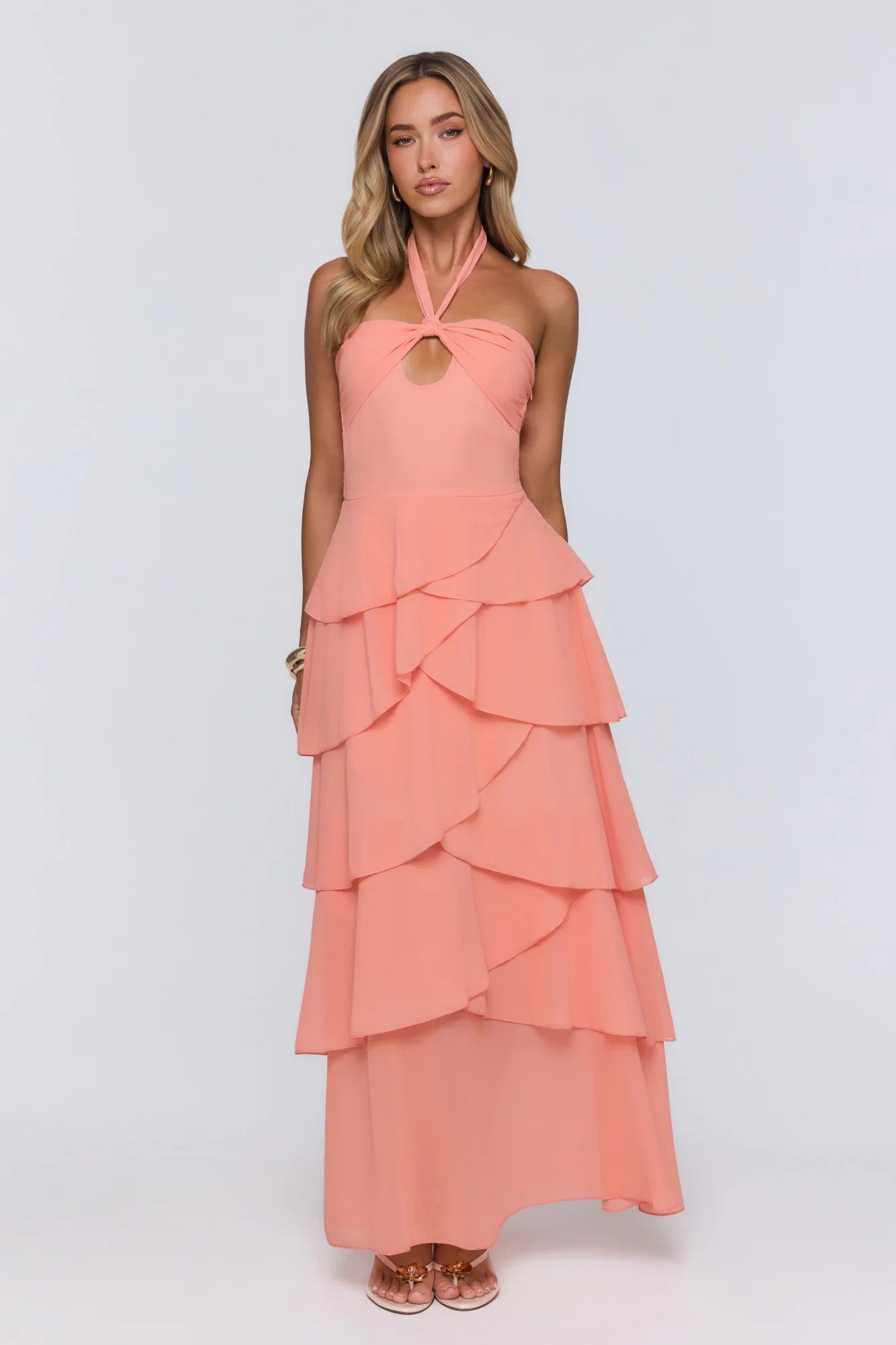 Lead Don’t Follow Maxi Dress Peach