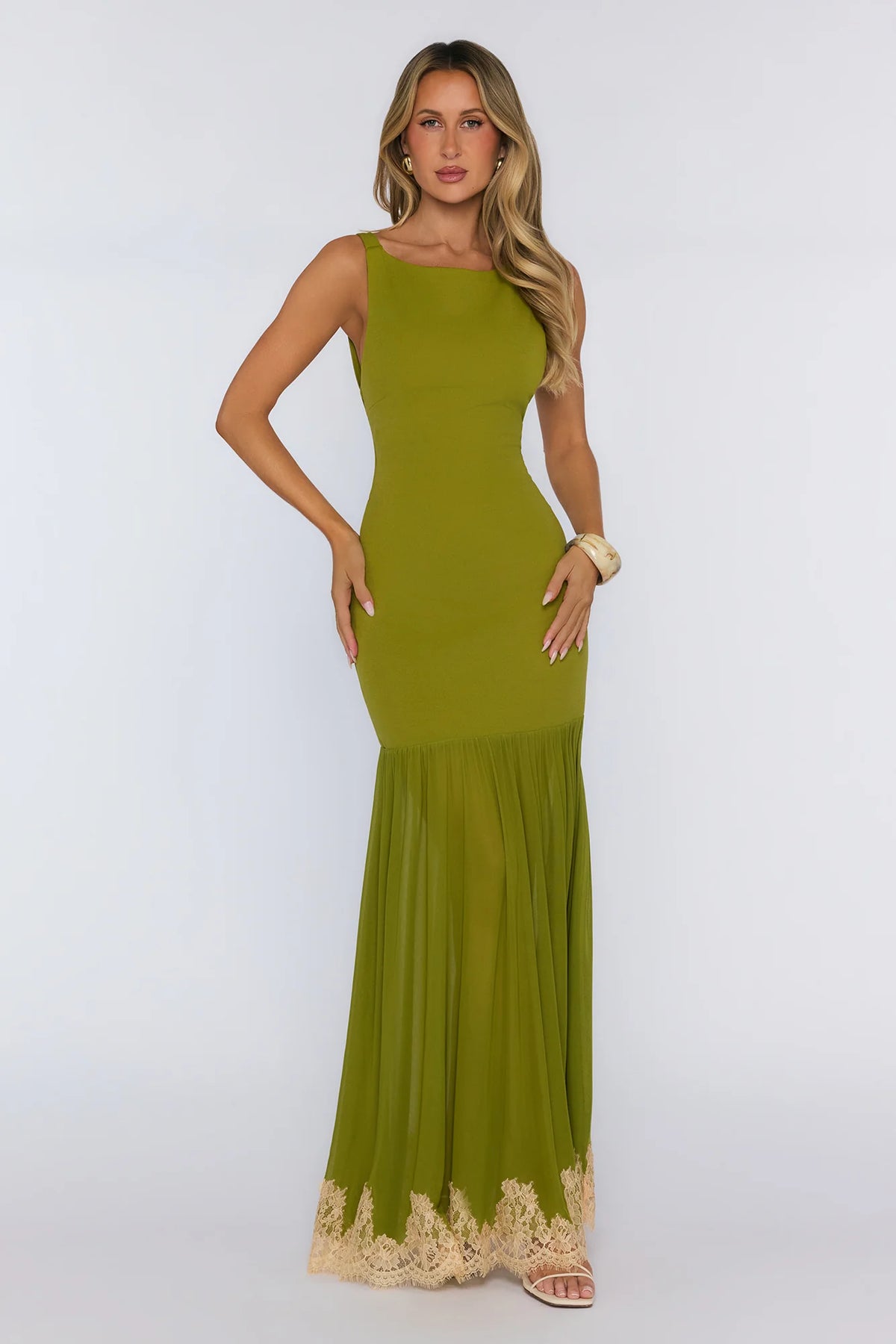 Next Level Energy Maxi Dress Olive
