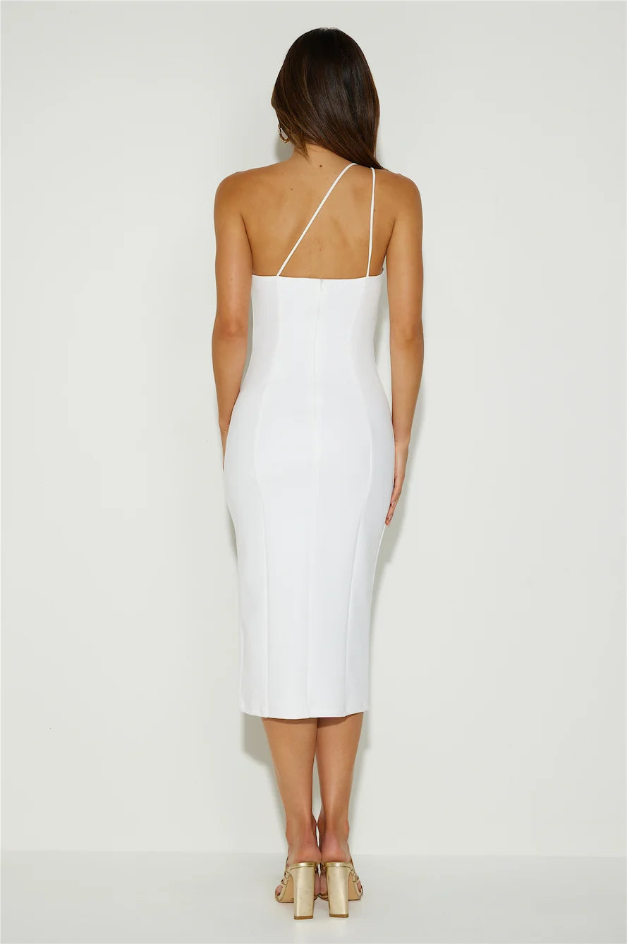 Embrace Change Midi Dress White