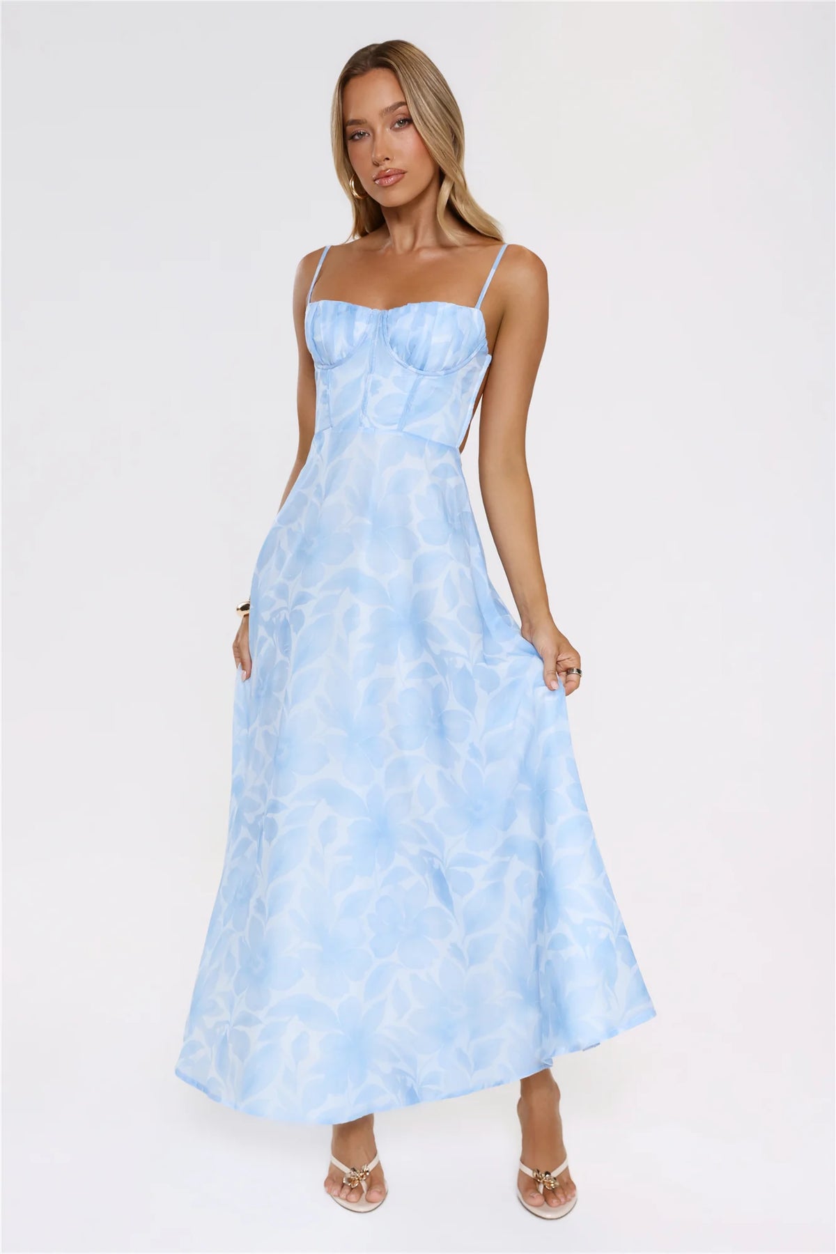 She Wore It Best Maxi Dress Blue