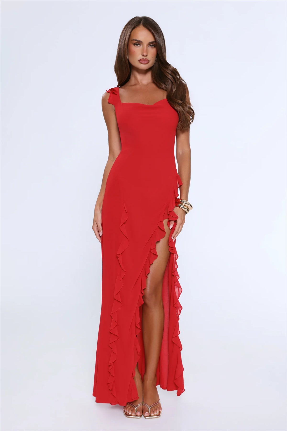 All Night Affair Maxi Dress Red