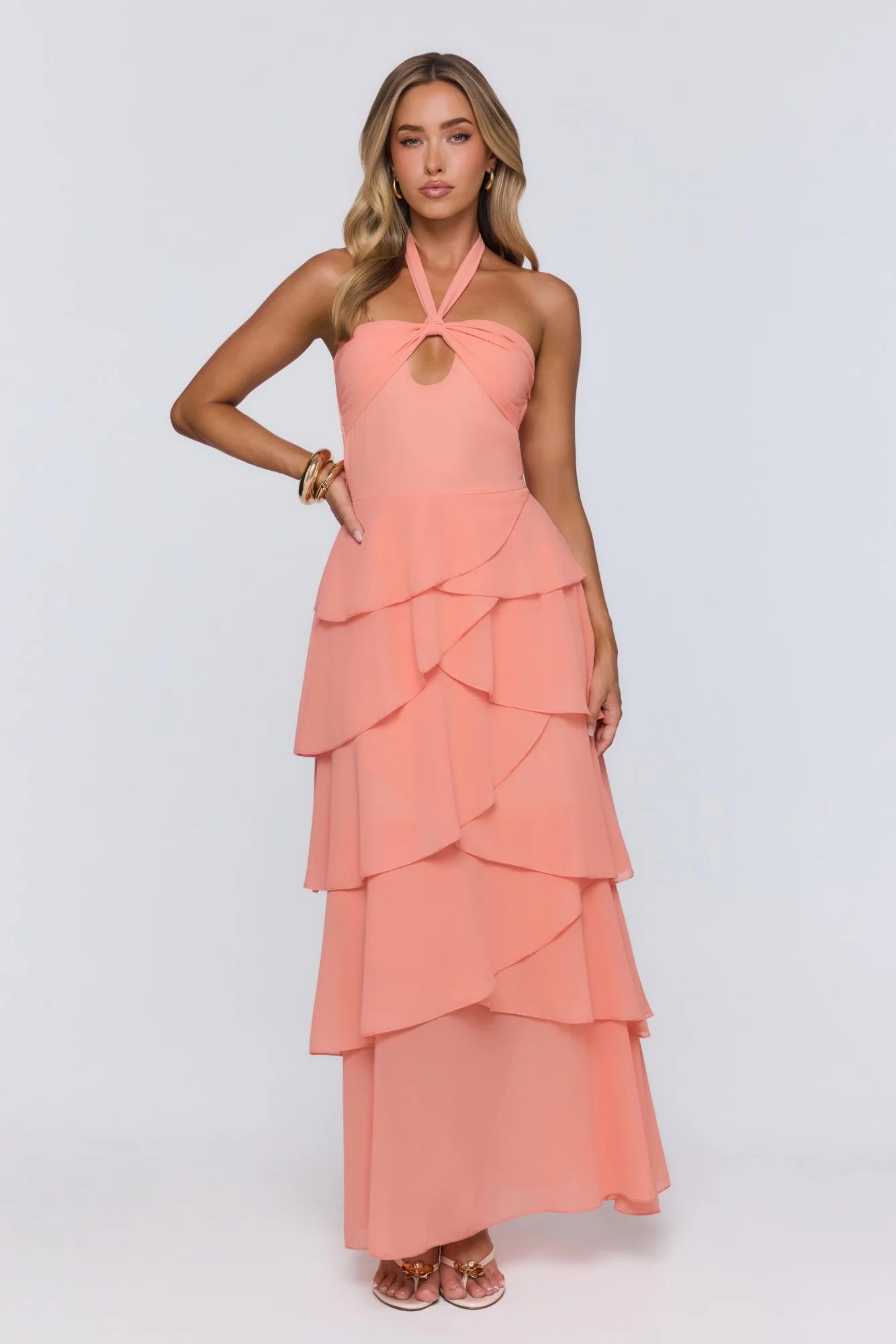 Lead Don’t Follow Maxi Dress Peach
