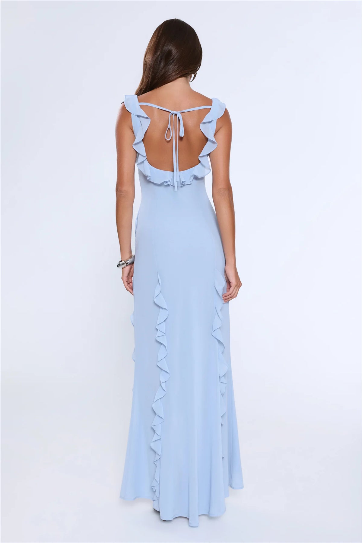 All Night Affair Maxi Dress Light Blue