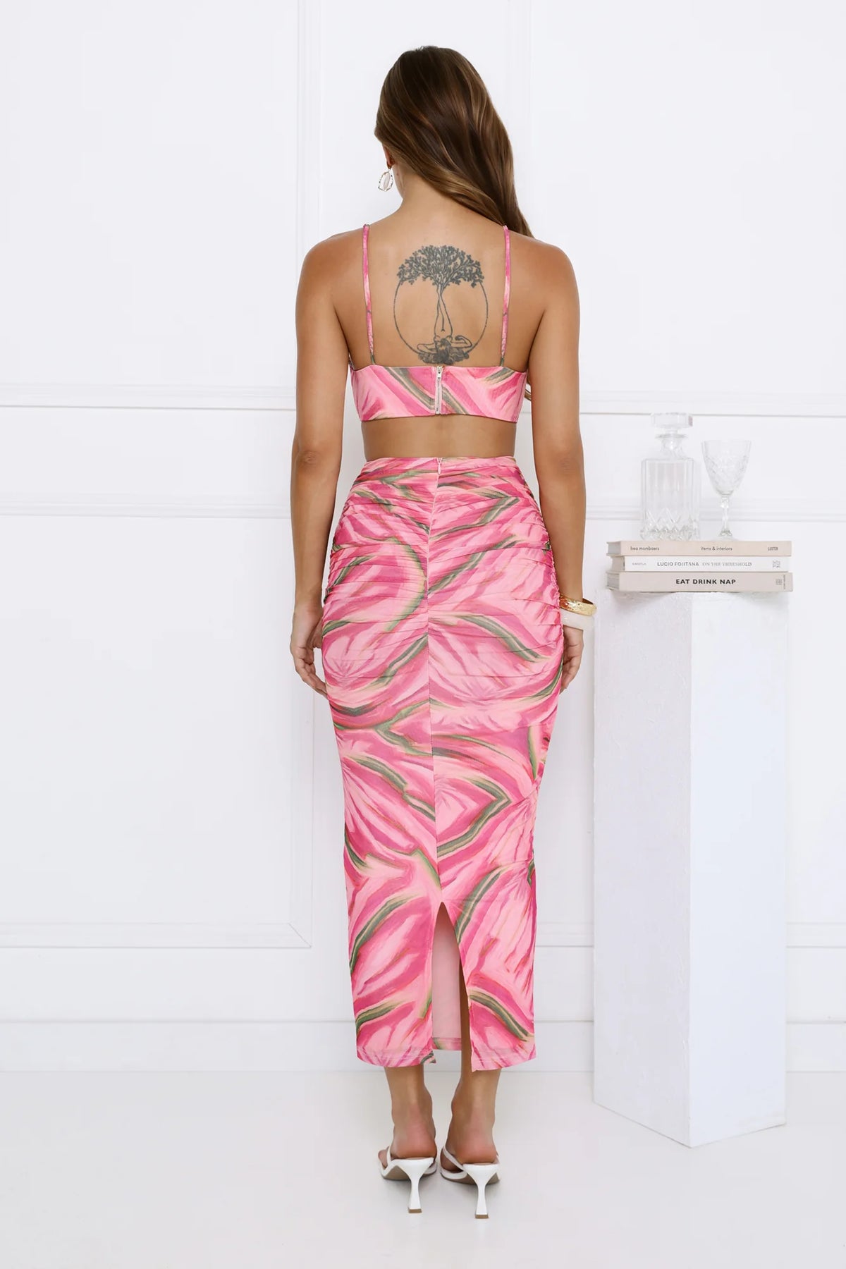 She Always Slays Midi Dress Pink