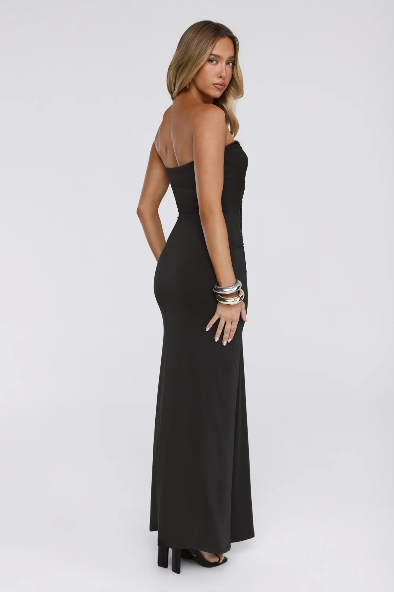 Wisp Wonder Strapless Maxi Dress Black