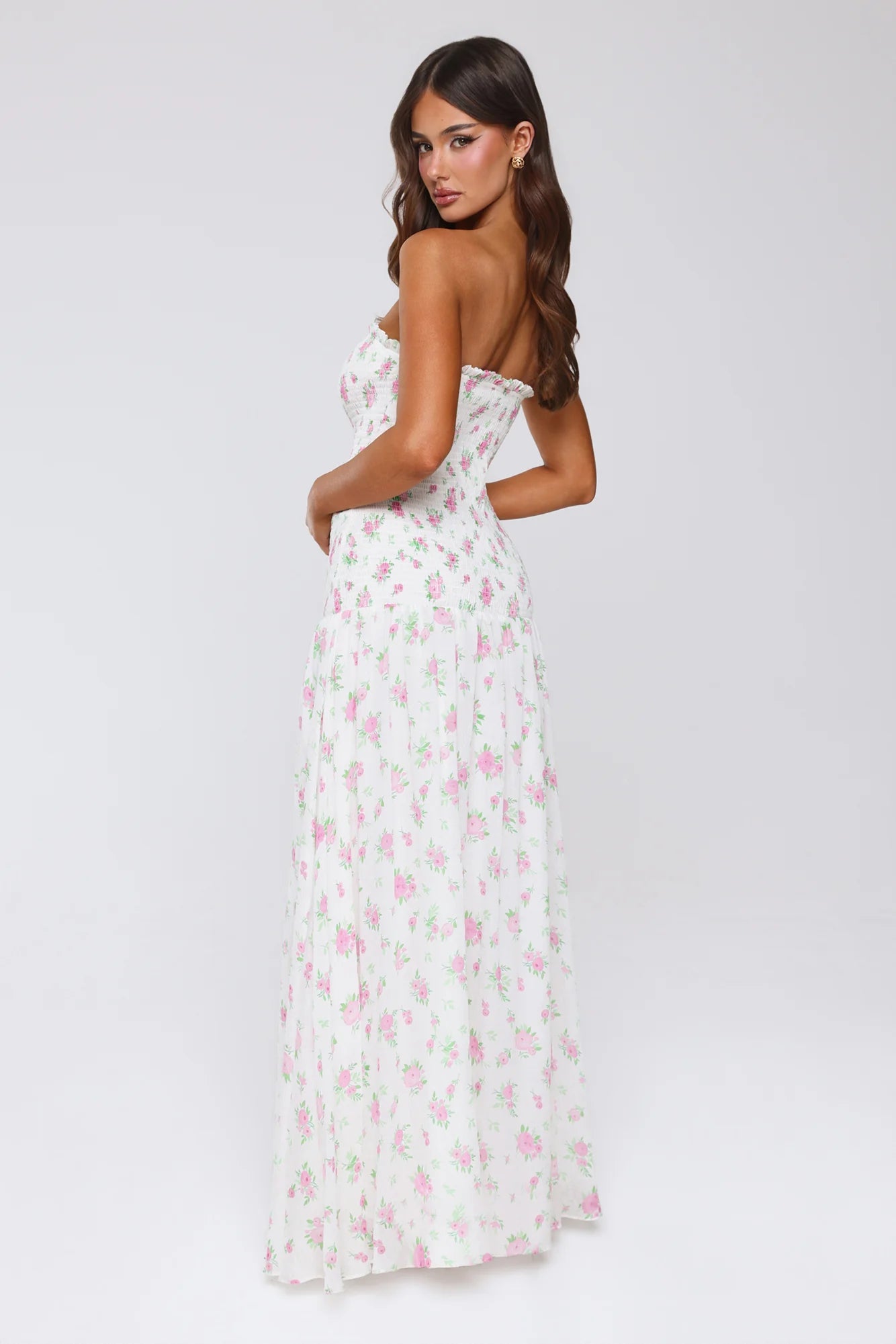 Fantasia Days Strapless Maxi Dress White