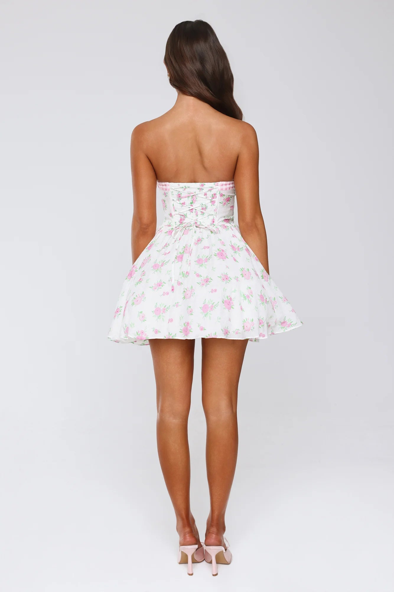 Lush And Lovely Strapless Mini Dress White