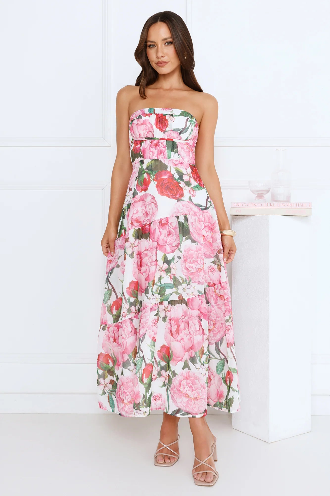 Daydream Luxe Strapless Maxi Dress Pink
