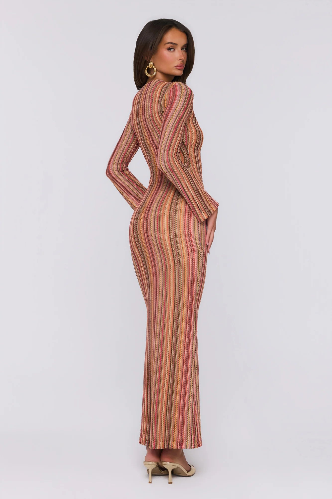 Crystal Coast Knit Maxi Dress Multi