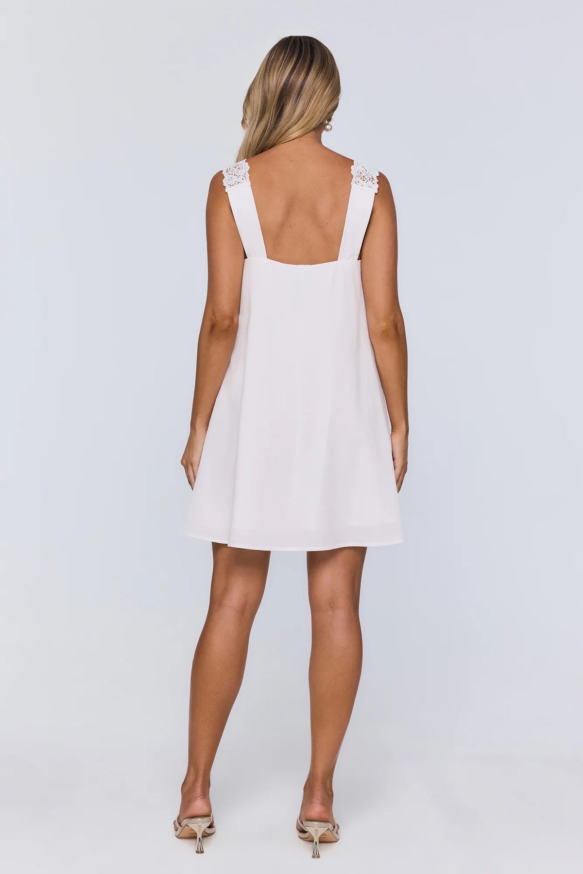 Sea Mist Mini Dress White
