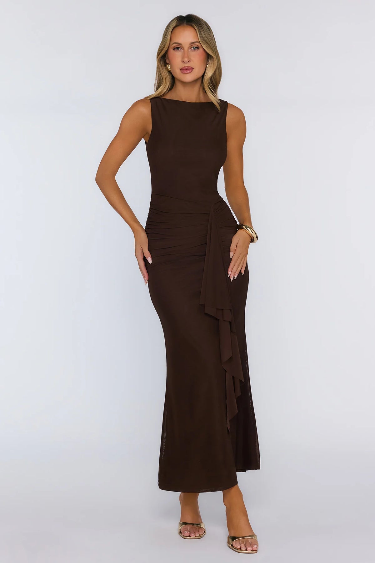 Studio Siren Maxi Dress Brown