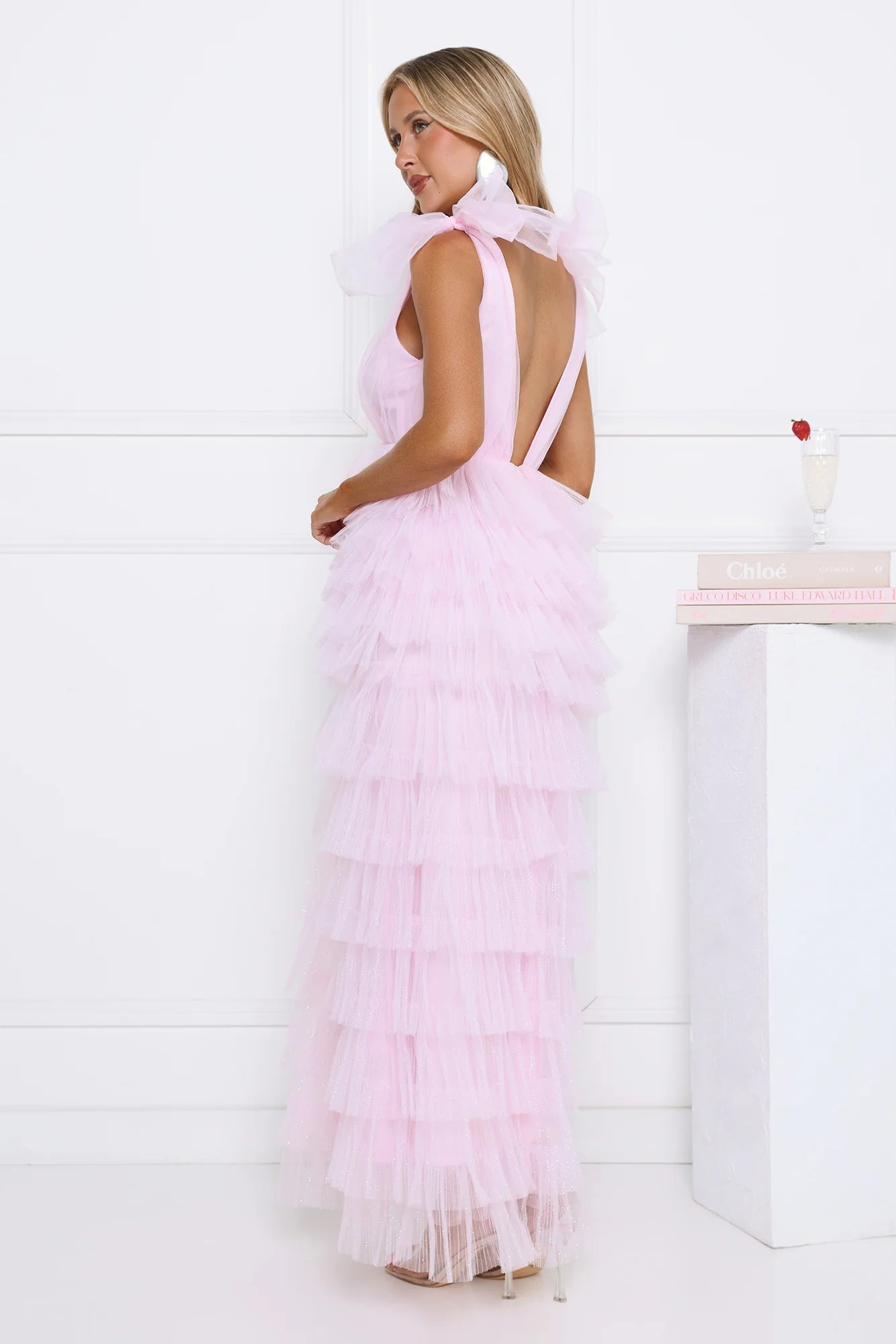 Hello Pretty Tulle Maxi Dress Pink