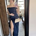 Night Bloom Off Shoulder Maxi Dress Black
