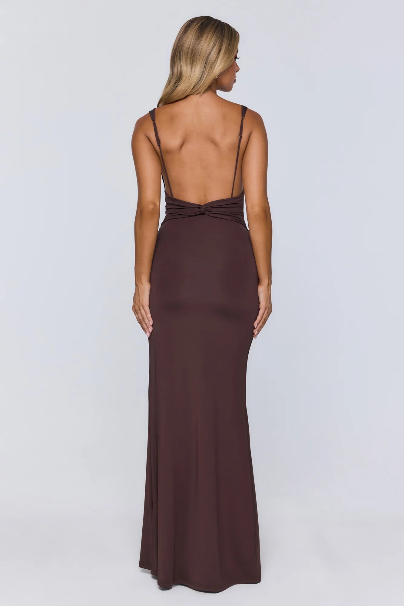 Late Night Energy Maxi Dress Brown