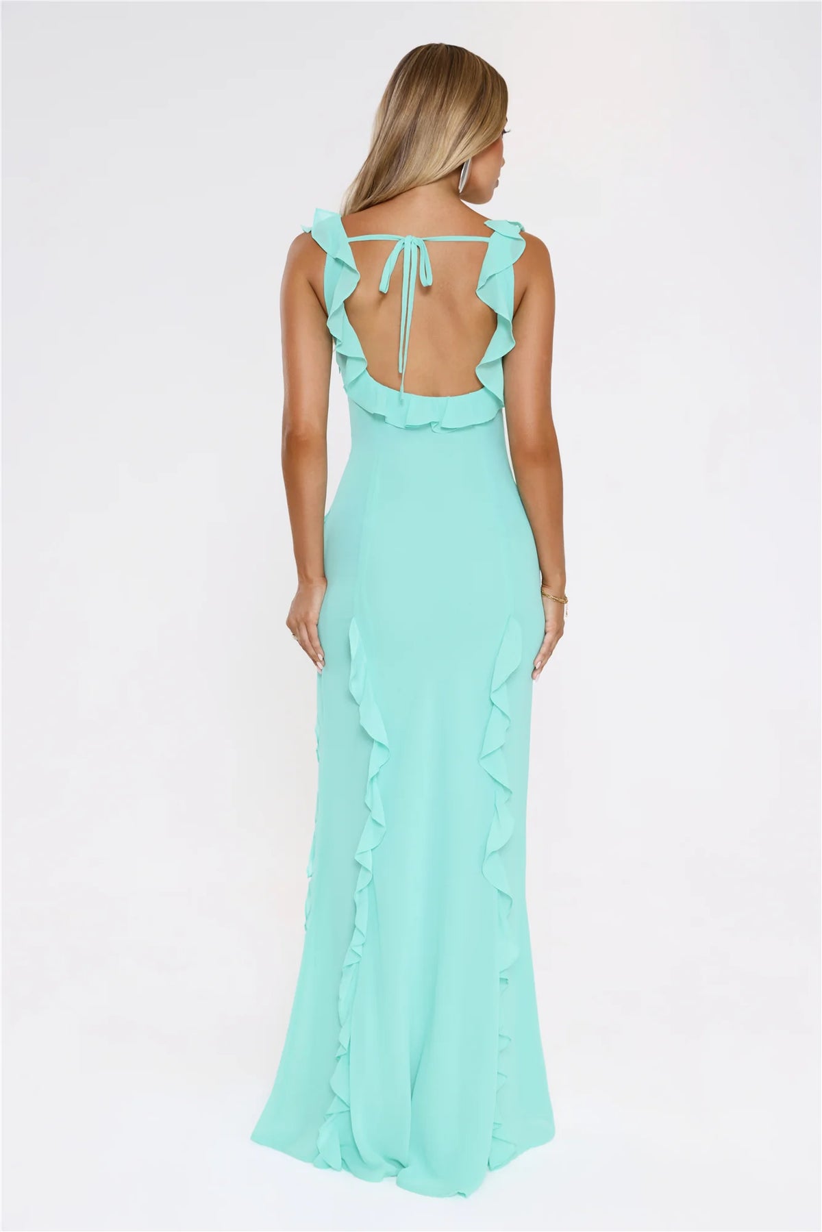 All Night Affair Maxi Dress Turquoise