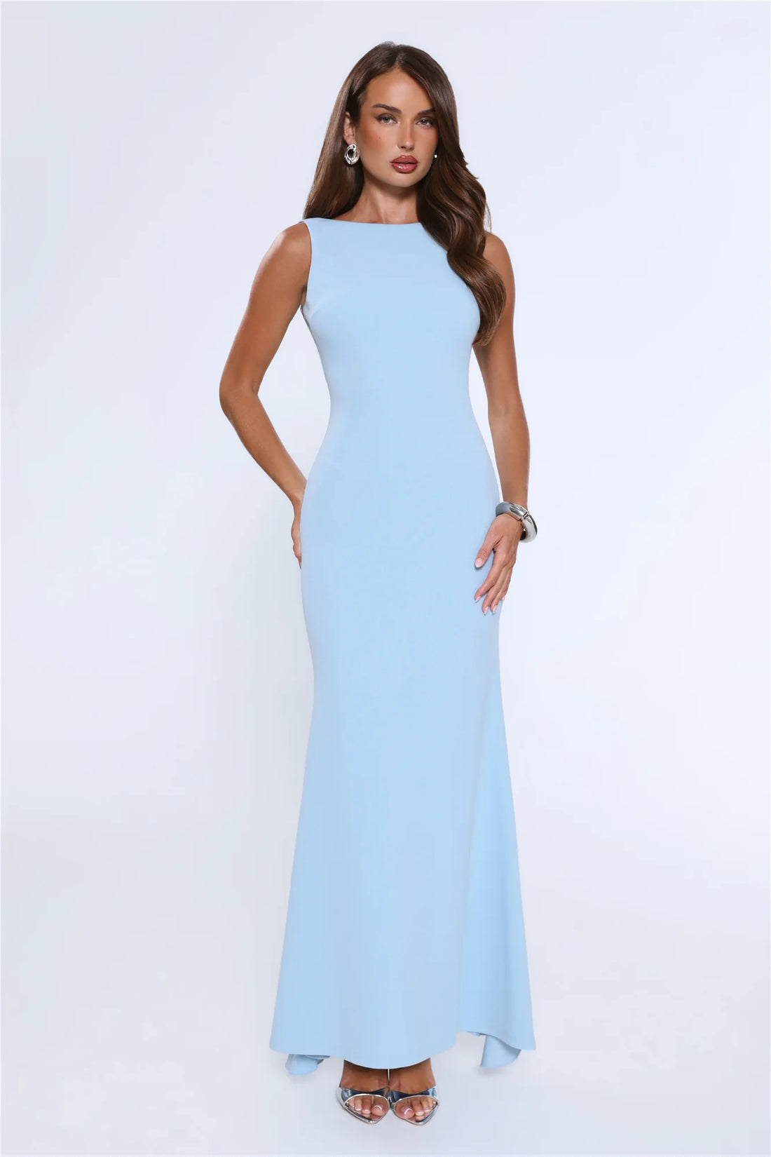 Glowing Goddess Maxi Dress Blue