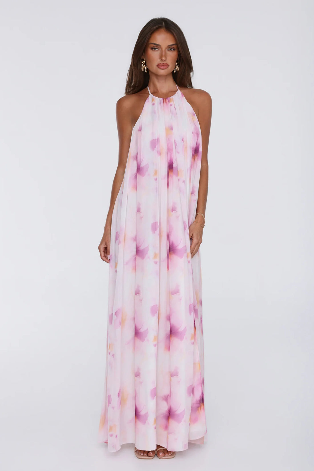 Radiant Queen Halter Maxi Dress Lilac