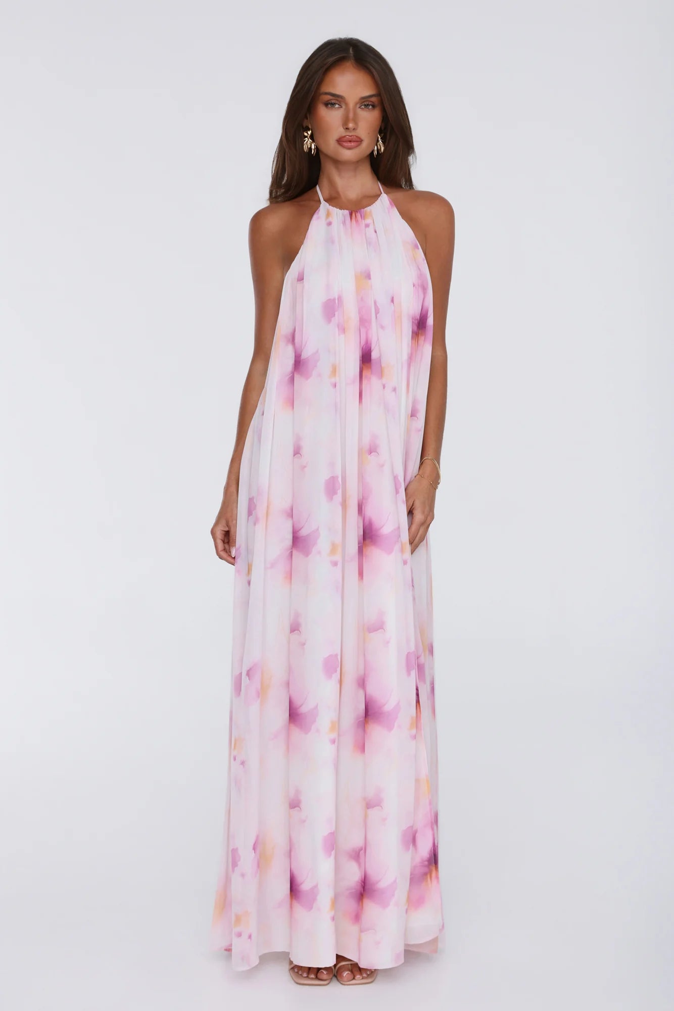 Radiant Queen Halter Maxi Dress Lilac