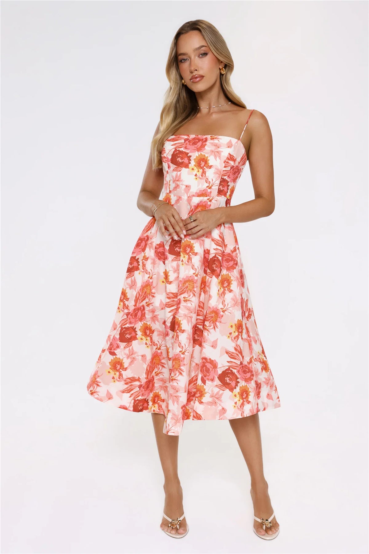 Vintage Find Midi Dress Orange