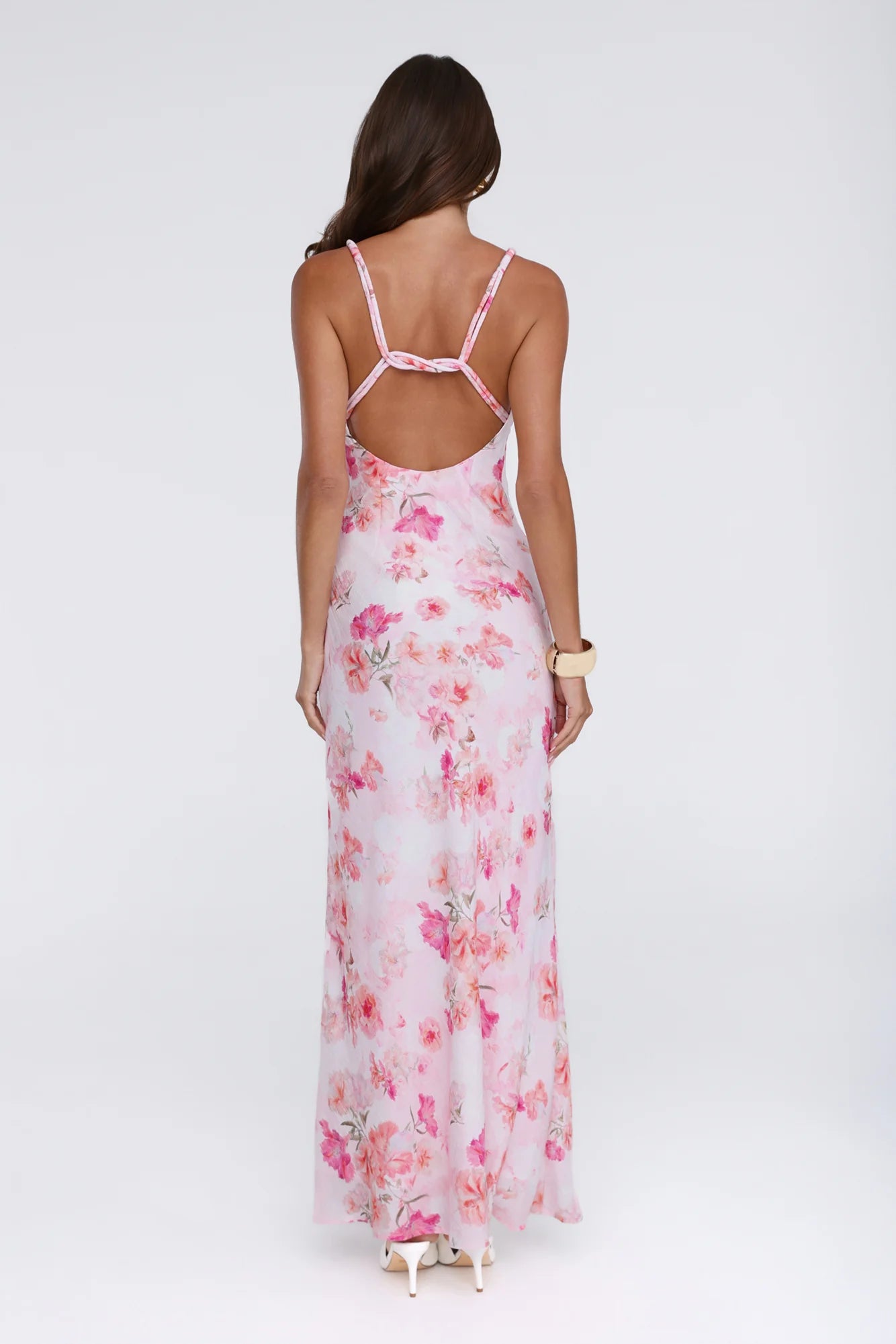 Flowers In the Sun Maxi Dress Pink