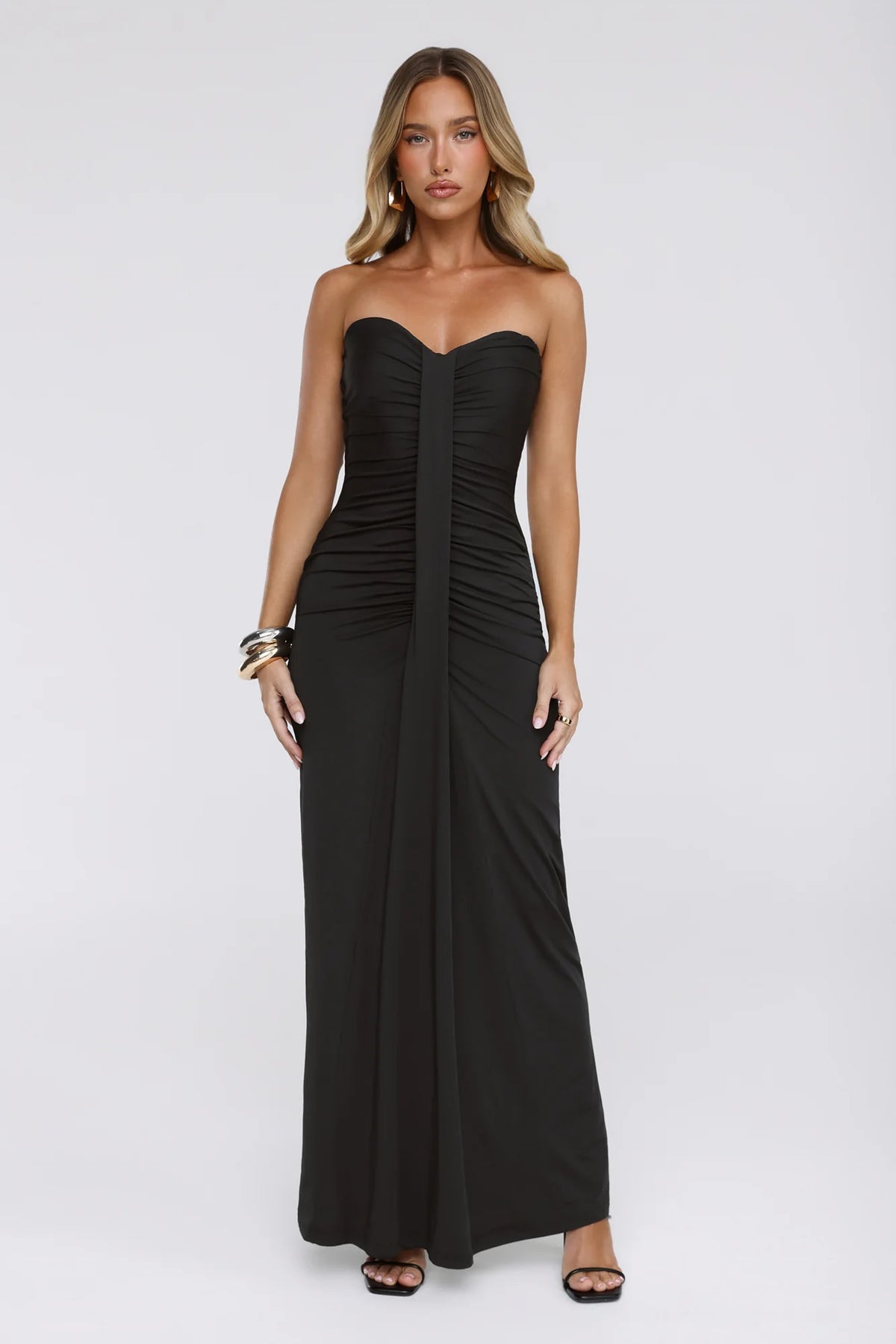 Wisp Wonder Strapless Maxi Dress Black