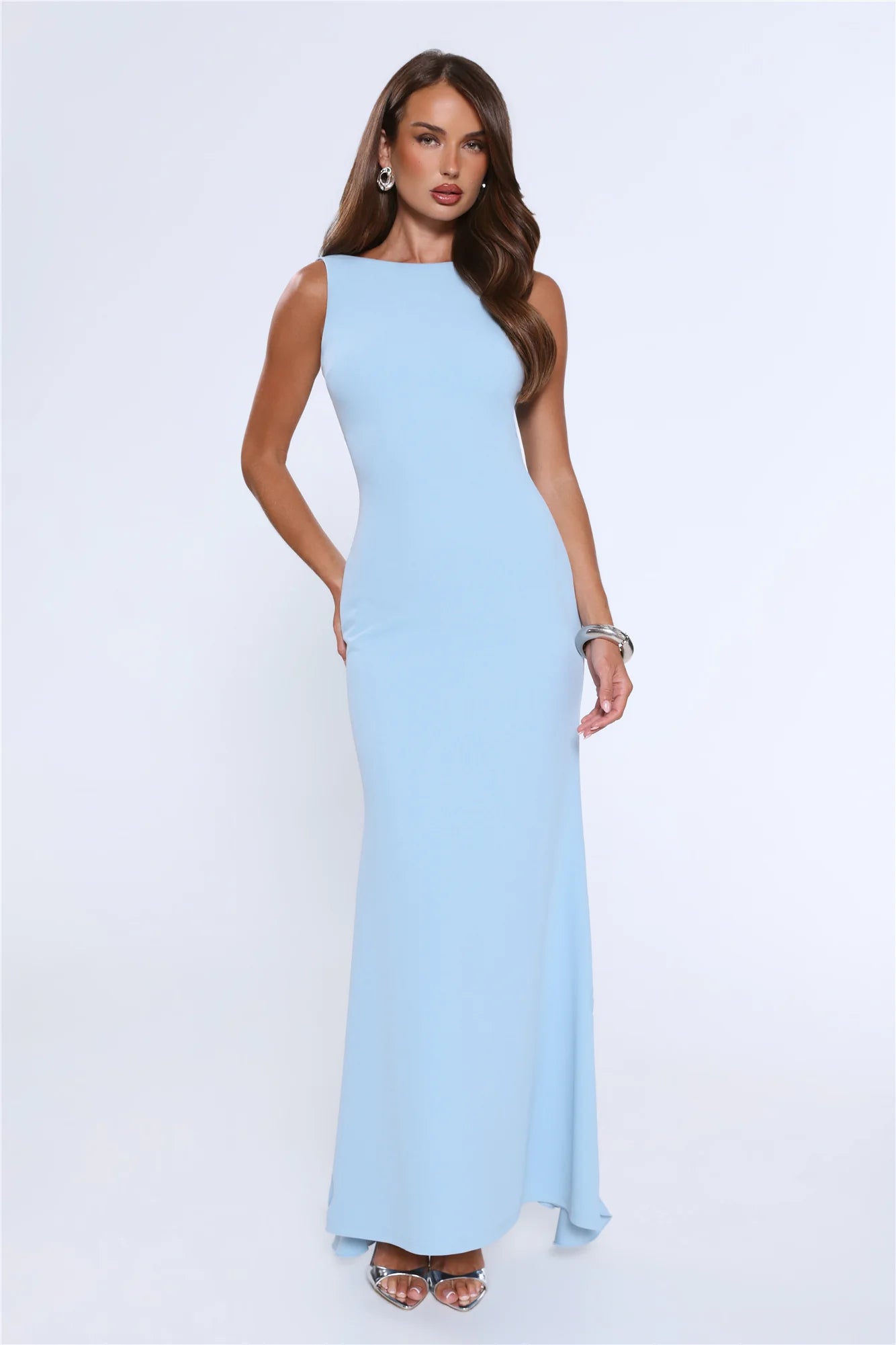 Glowing Goddess Maxi Dress Blue