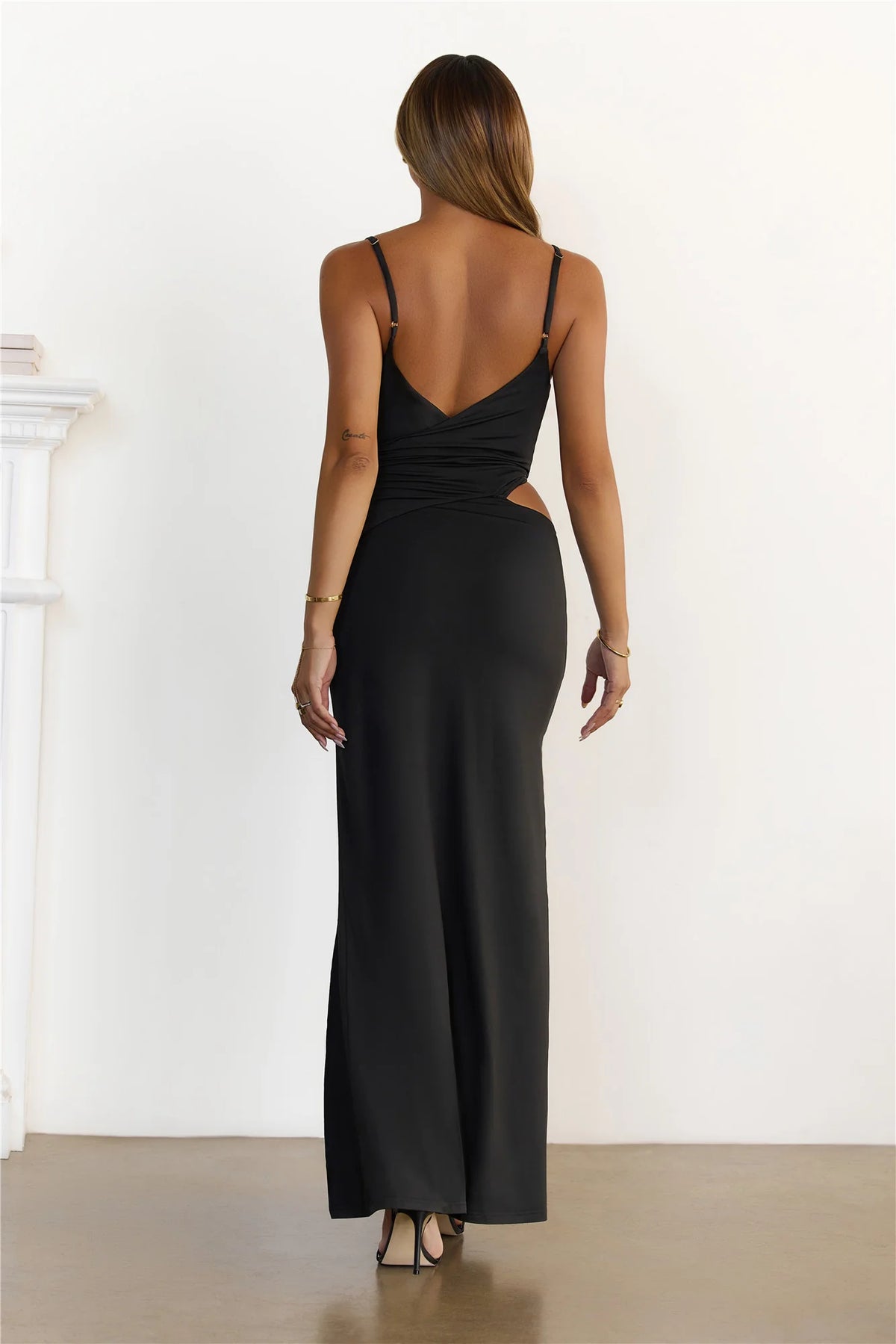 Highkey Flirty Maxi Dress Black