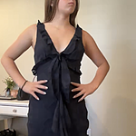 Shimmer Petal Maxi Dress Navy