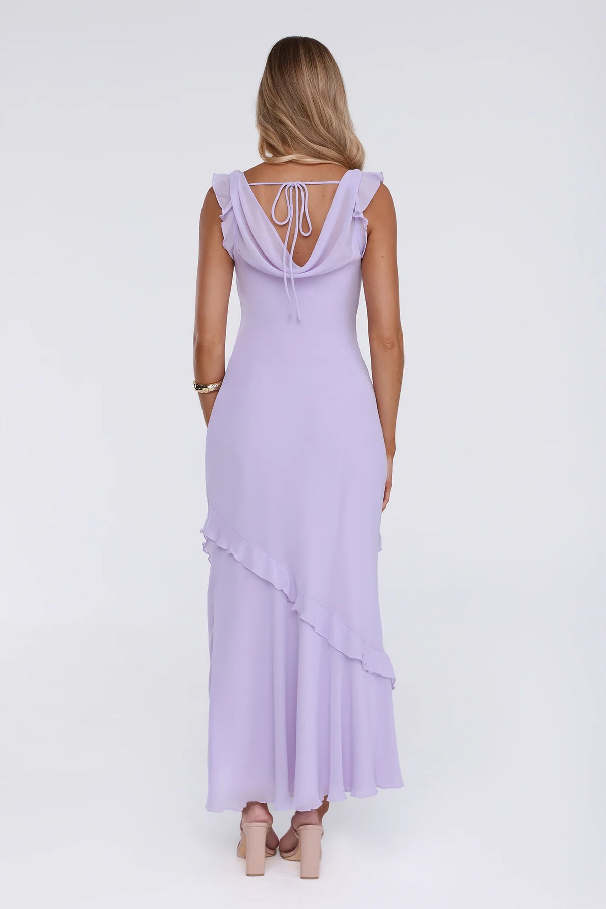 Star Effect Maxi Dress Lavender