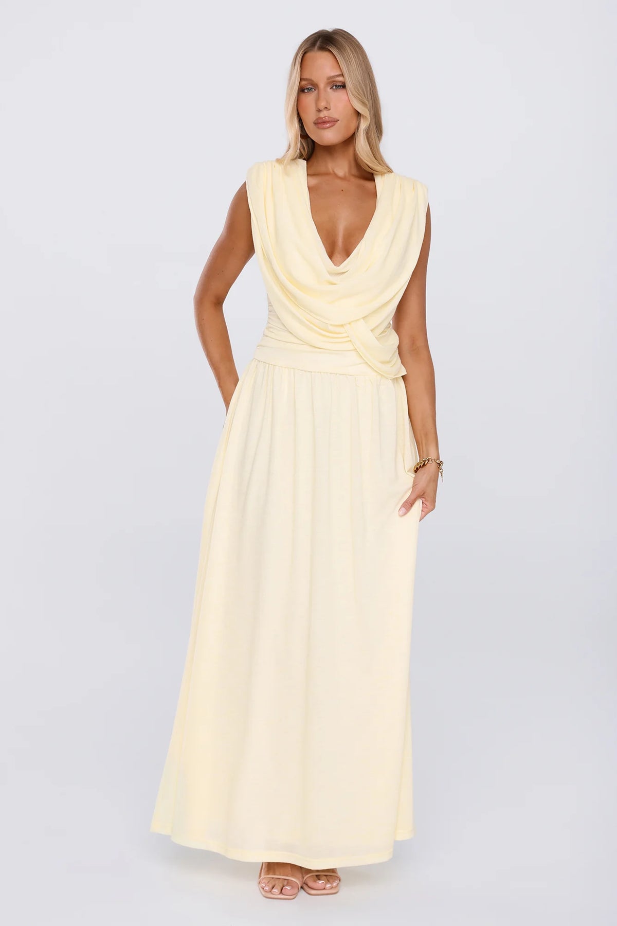 Made To Lead Maxi Dress Yellow