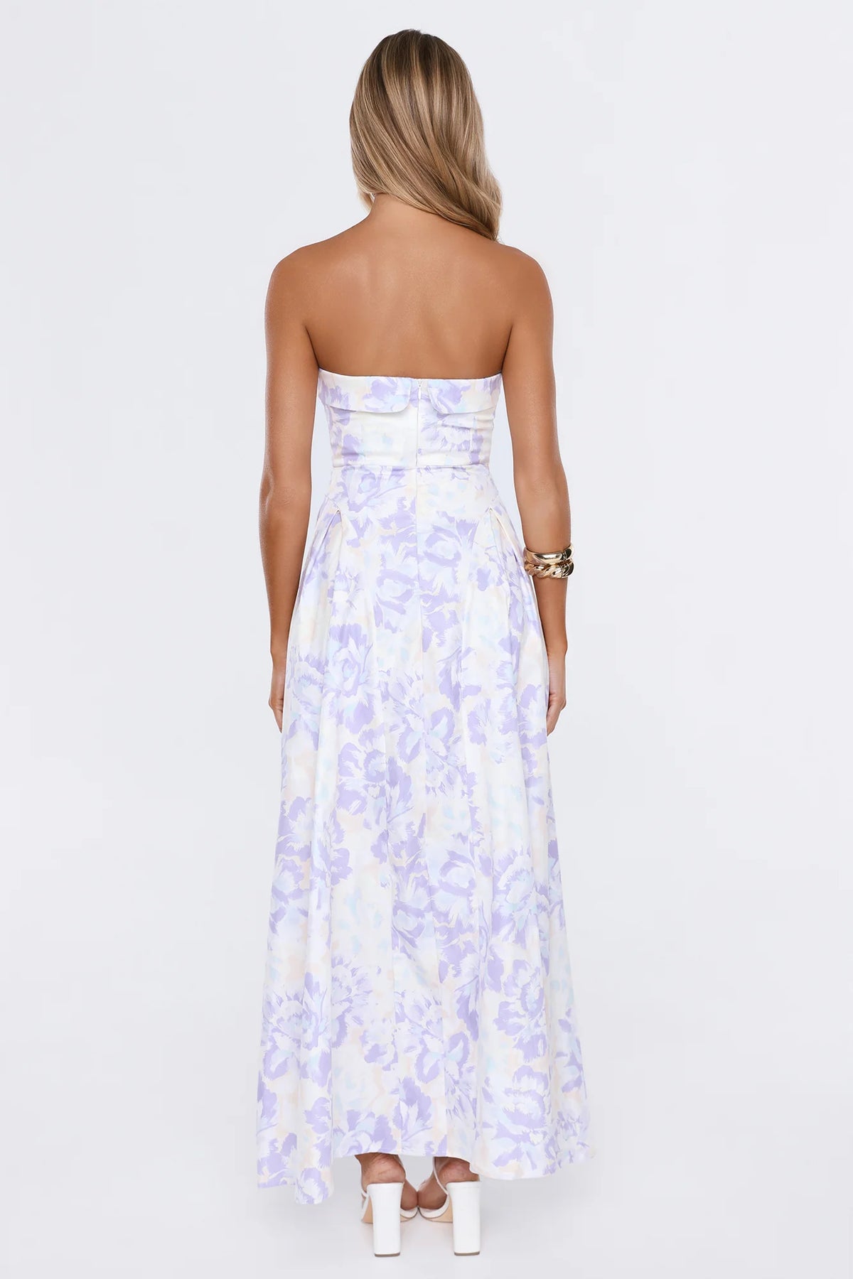 Simply Lovely Strapless Maxi Dress Lilac