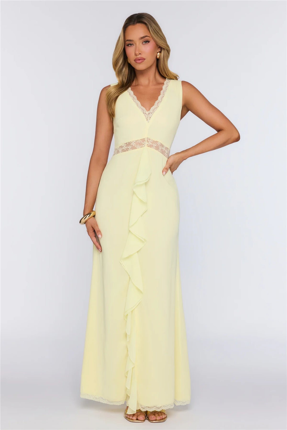 Emotional Elegance Maxi Dress Yellow