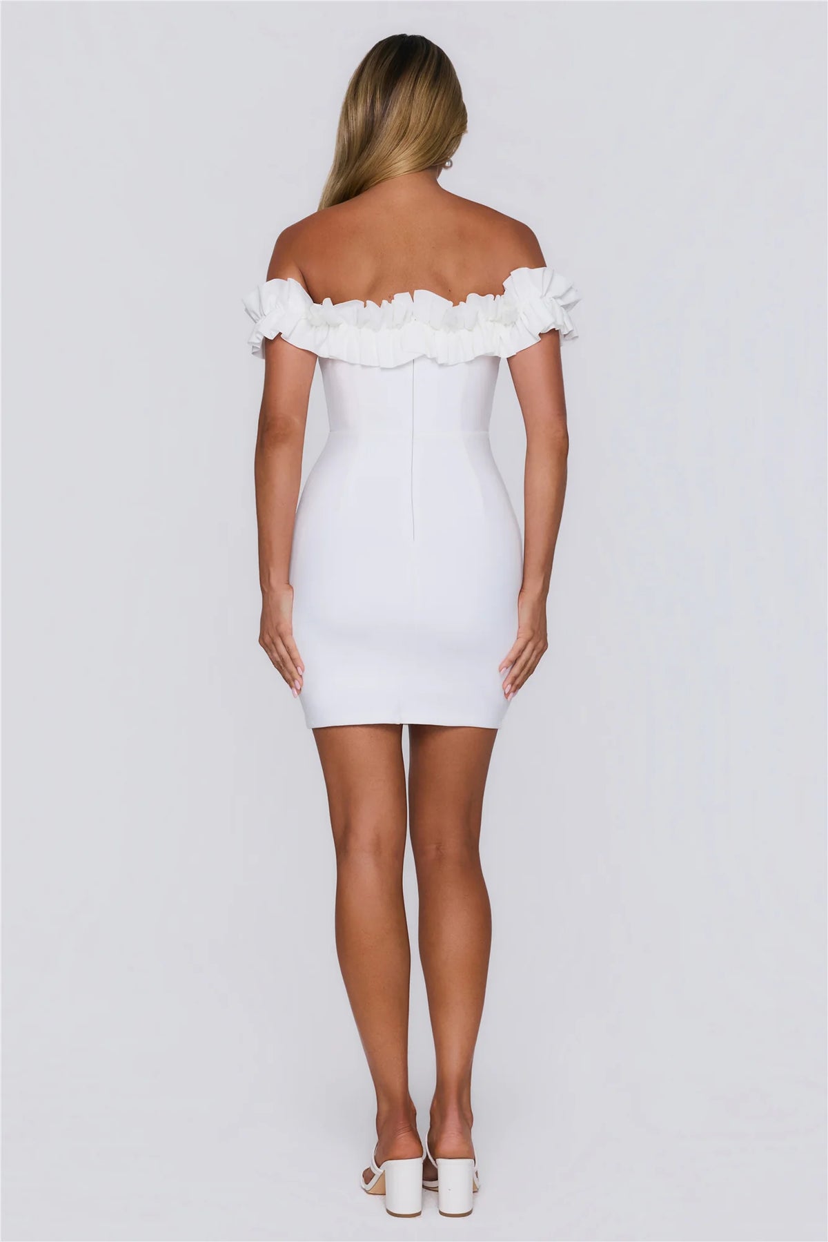 Show Off Style Mini Dress White