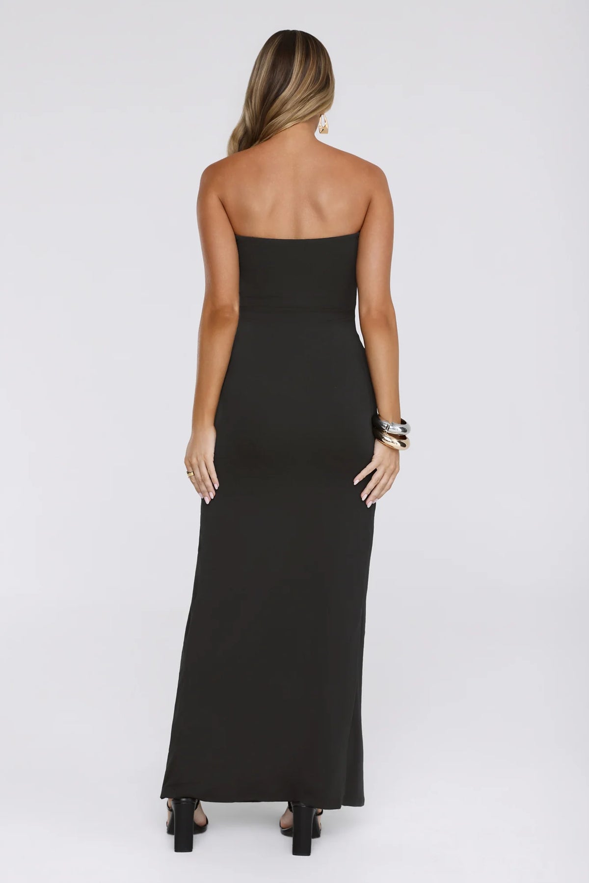 Wisp Wonder Strapless Maxi Dress Black