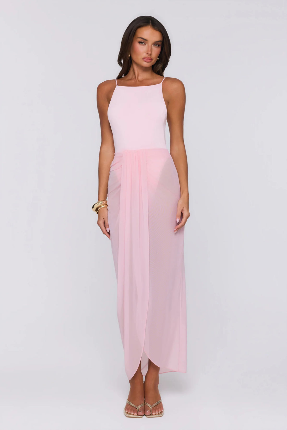 Sea Foam Dreams Maxi Dress Pink