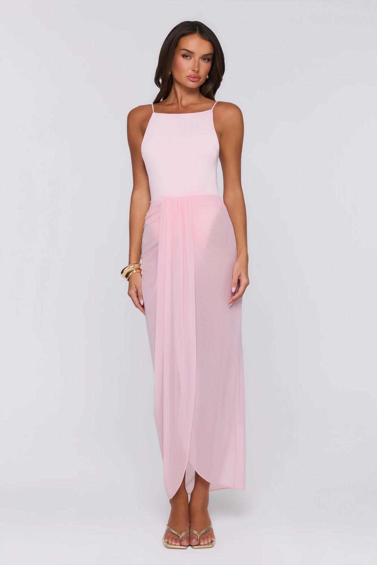 Sea Foam Dreams Maxi Dress Pink