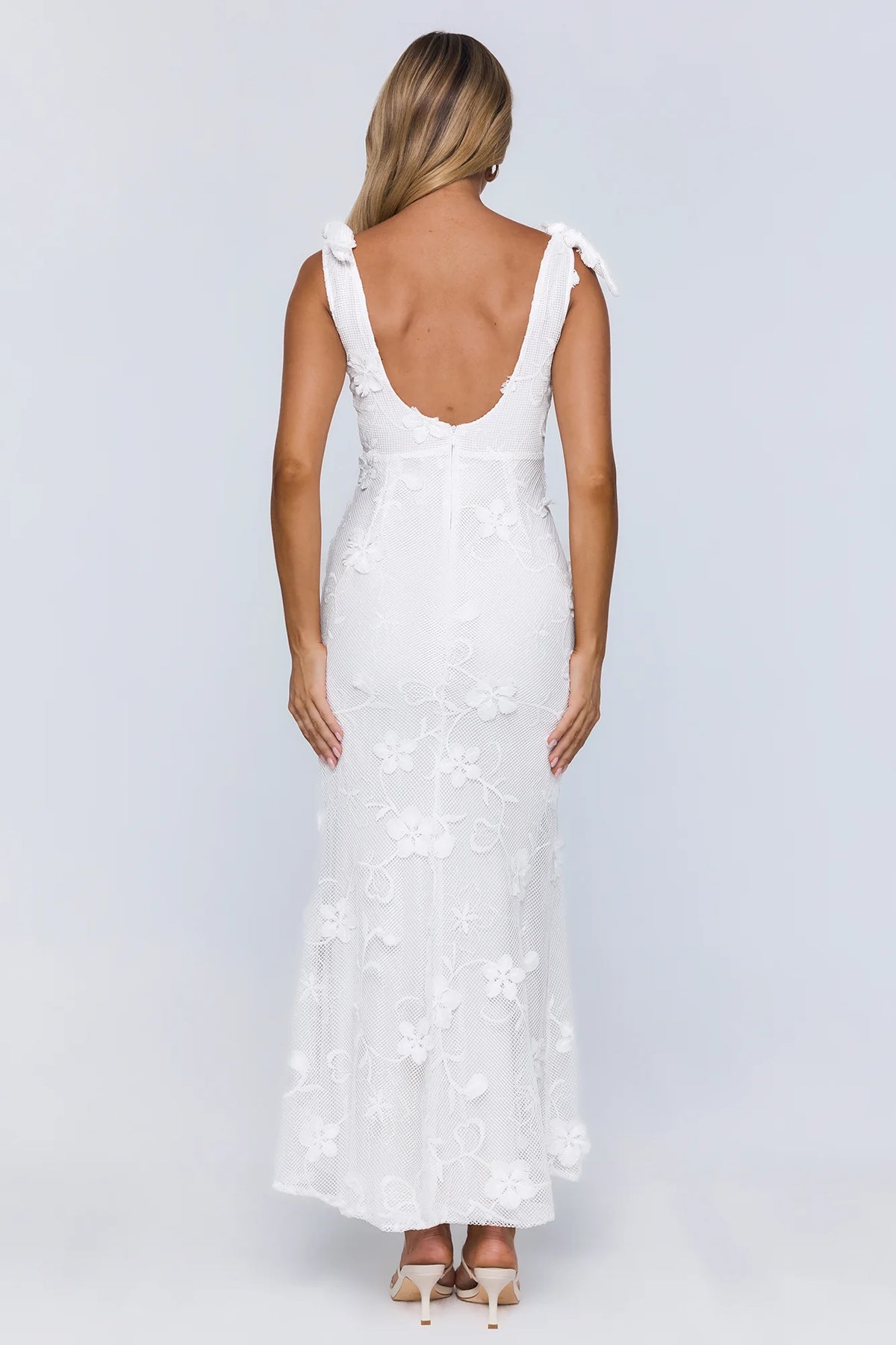 Poolside Summer Maxi Dress White
