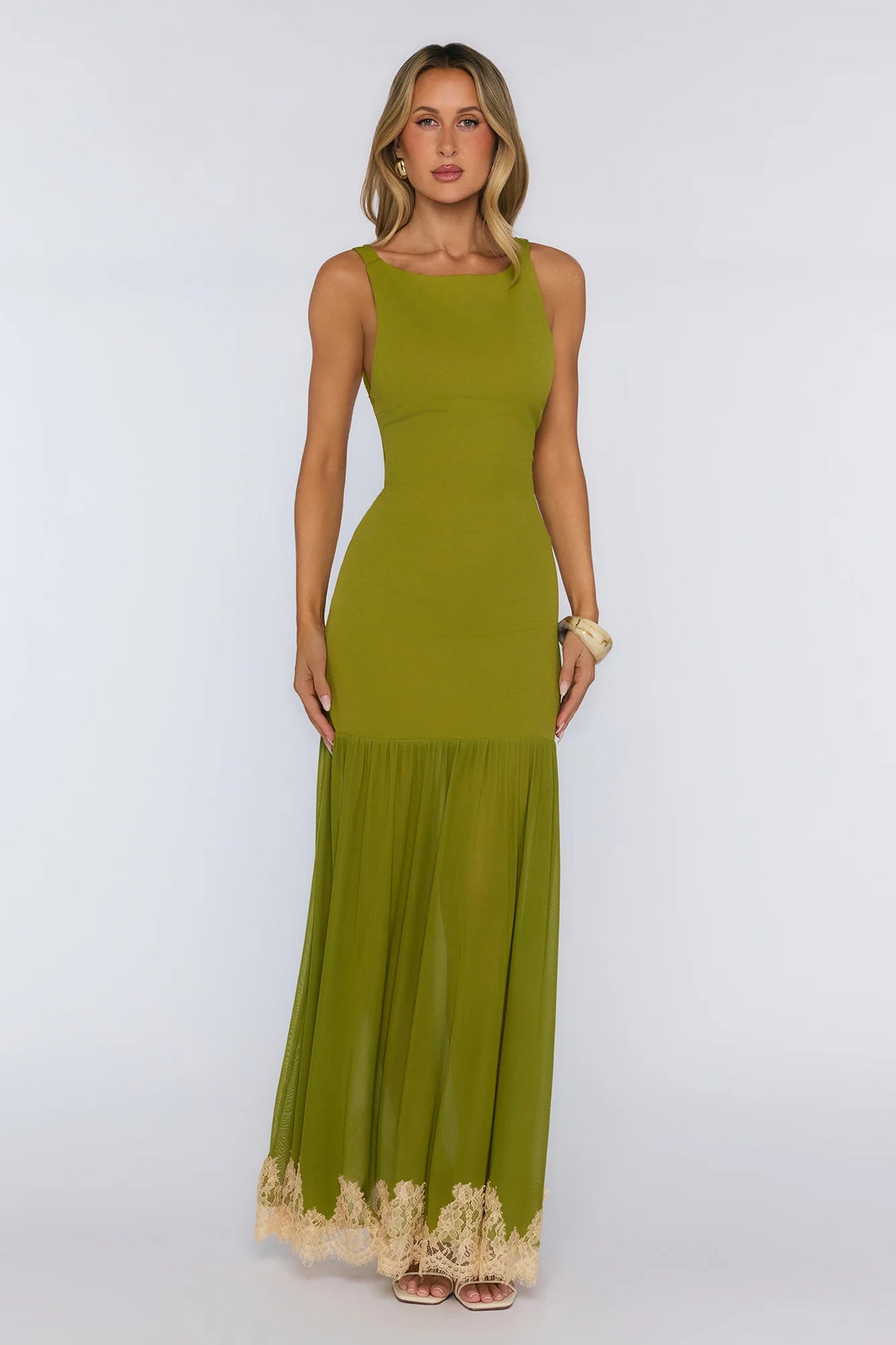 Next Level Energy Maxi Dress Olive