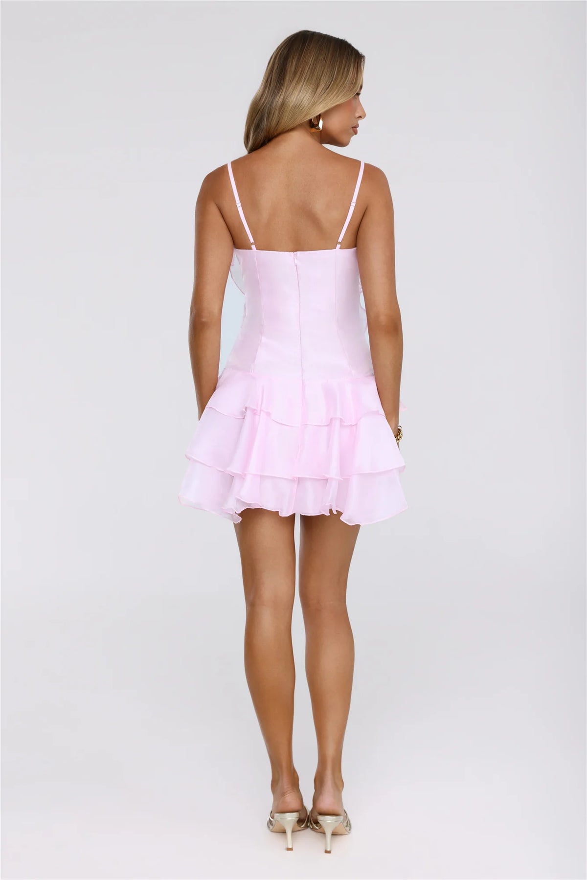 Softly Poised Mini Dress Pink
