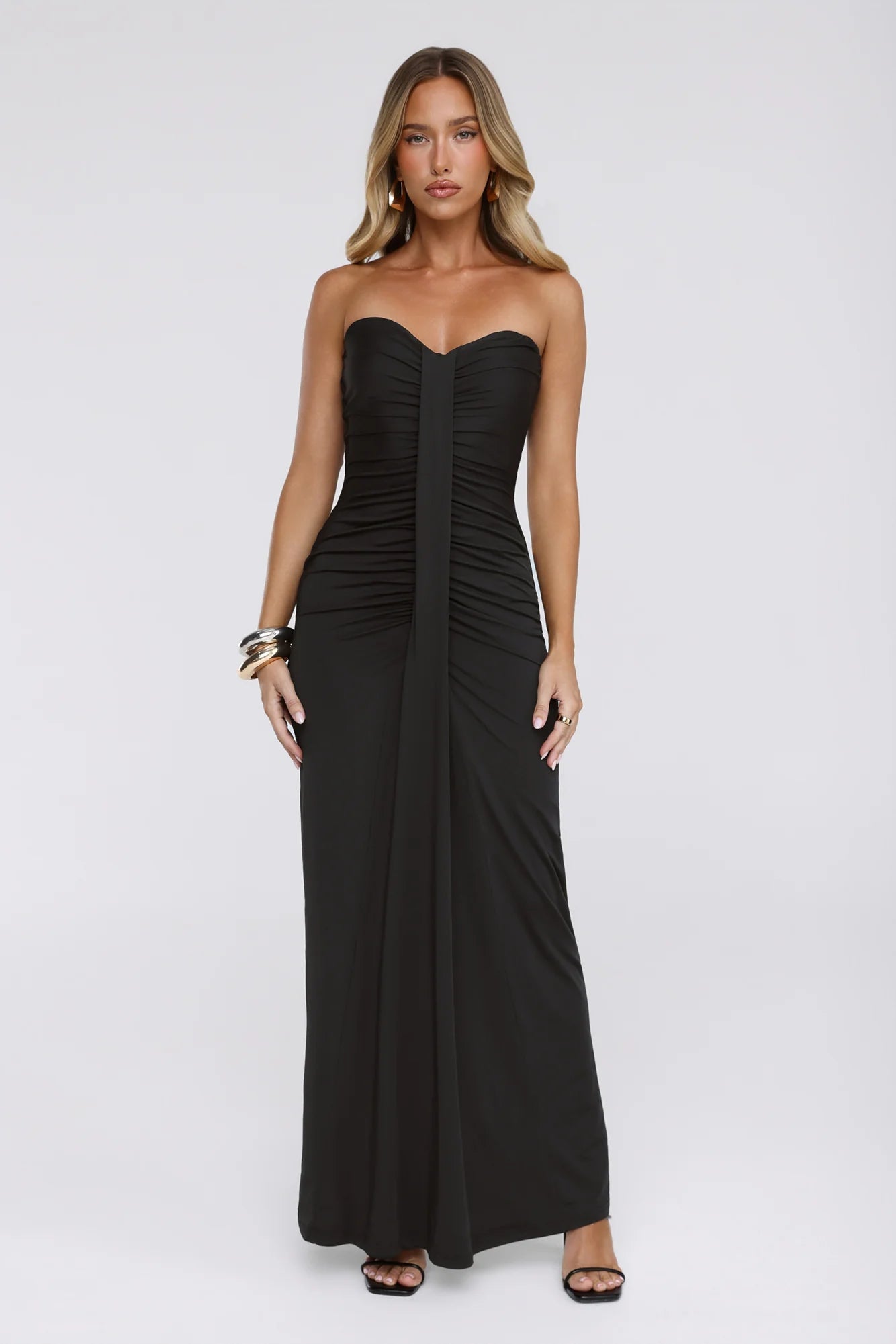 Wisp Wonder Strapless Maxi Dress Black
