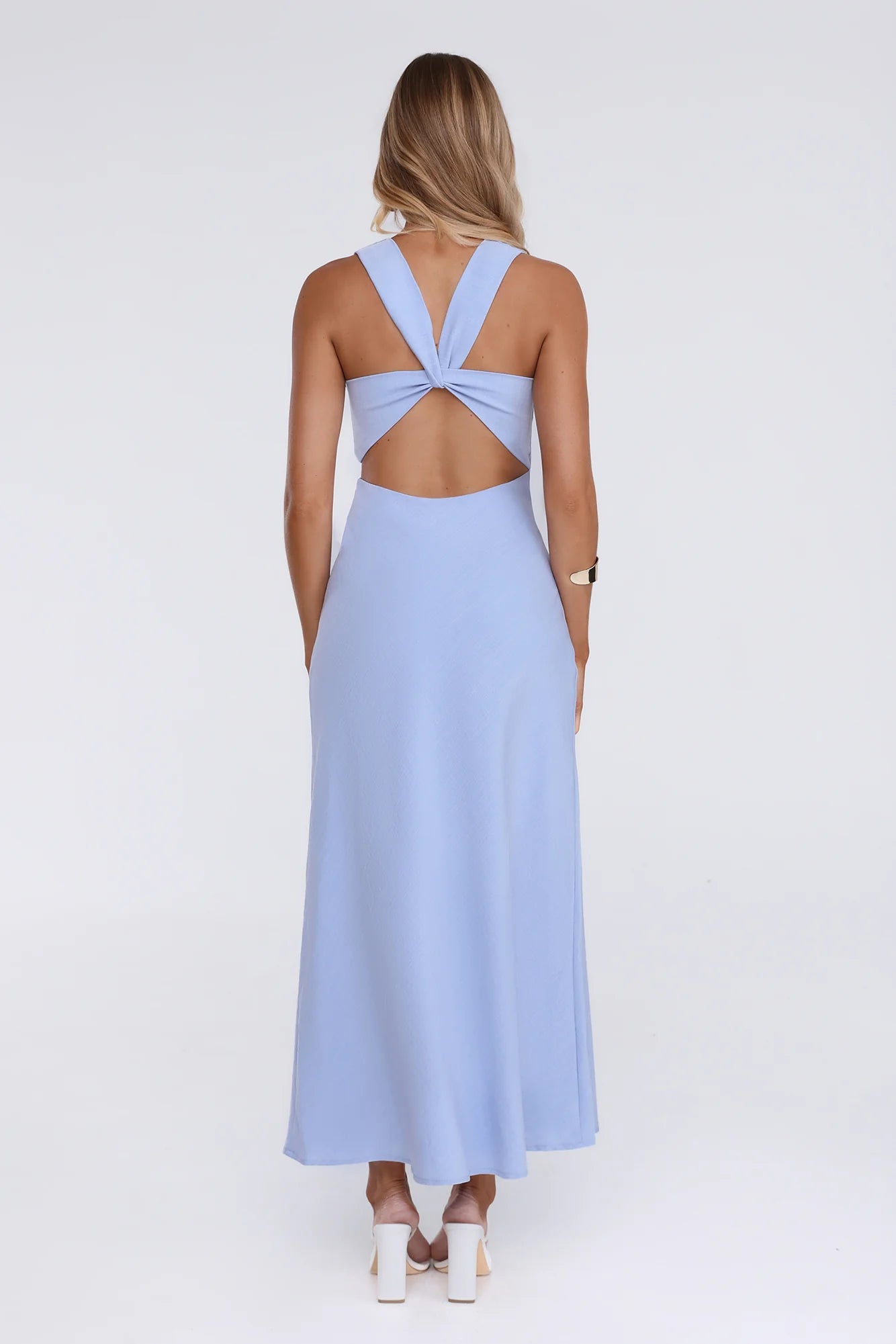 Sunshine Stroll Maxi Dress Blue